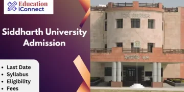 Siddharth University Admission